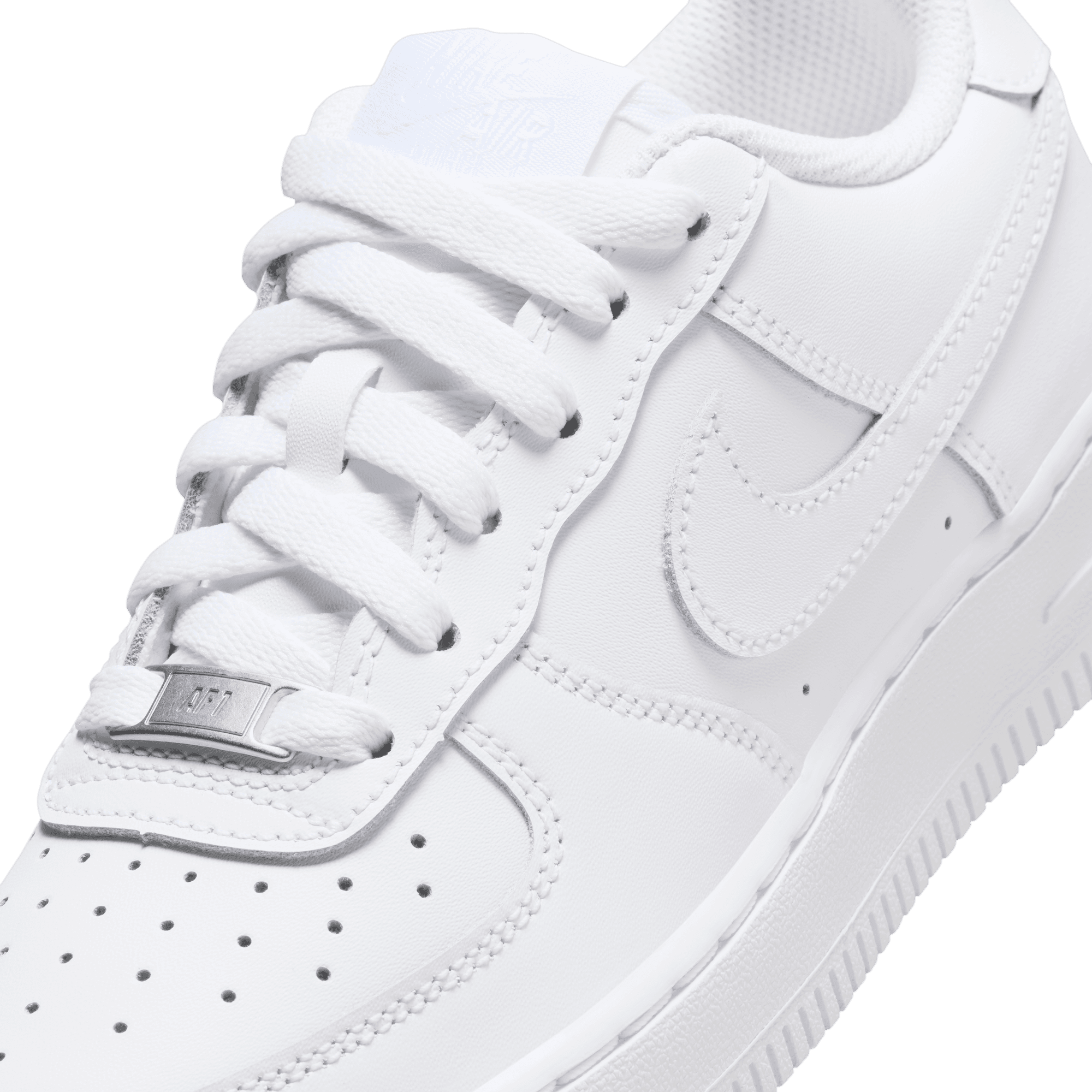 Nike Air Force 1 LE (GS) White/White - Classic Sneakers for Women & Girls - Perfect for Casual Wear, School & Street Style