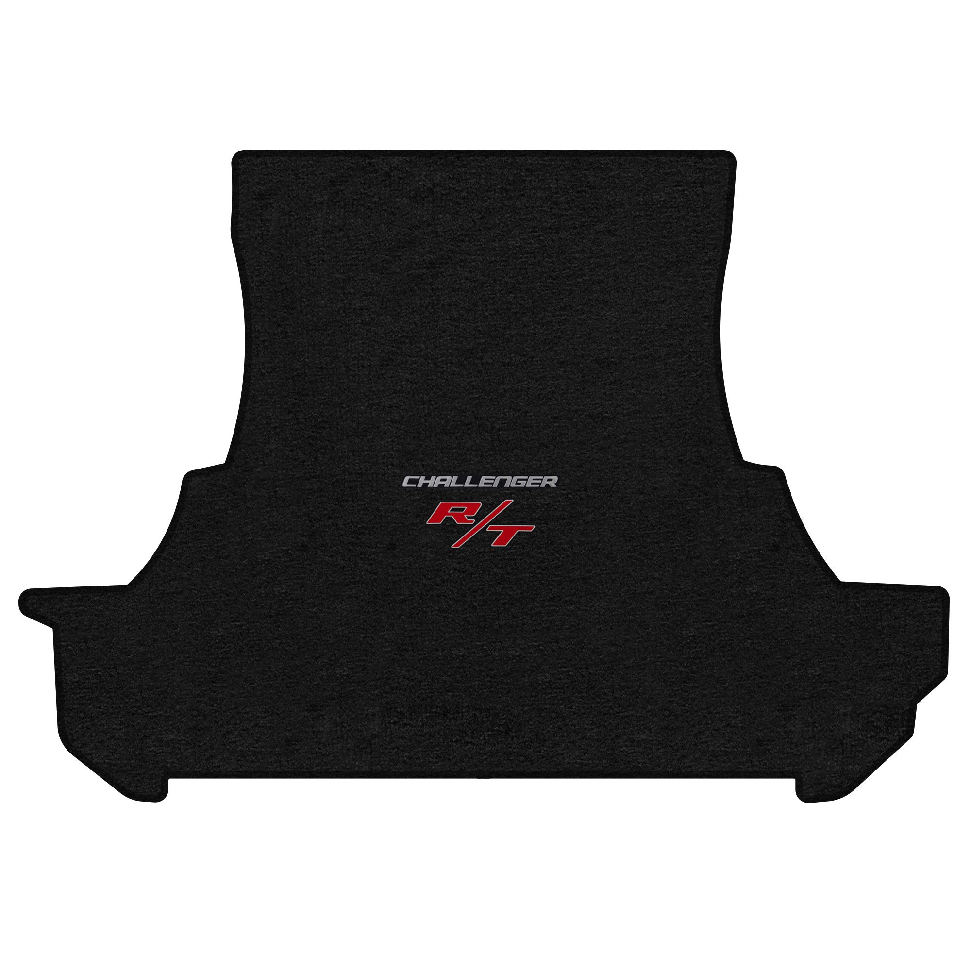 Premium Custom-Fit Carpeted Floor Mats for 2011 Dodge Challenger RWD - Luxury Car Floor Liners & Trunk Mat (Charcoal/Silver 'Challenger' R/T) - Perfect for Road Trips, Daily Commutes & Car Shows