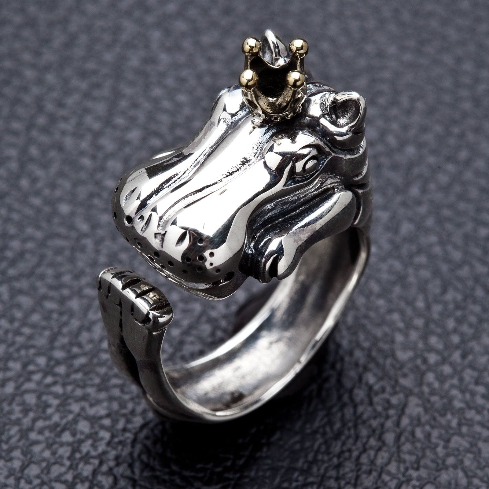 Sterling Silver Hippopotamus Ring for Women - Elegant Animal Jewelry Gift for Her - Perfect for Birthdays, Anniversaries & Everyday Wear