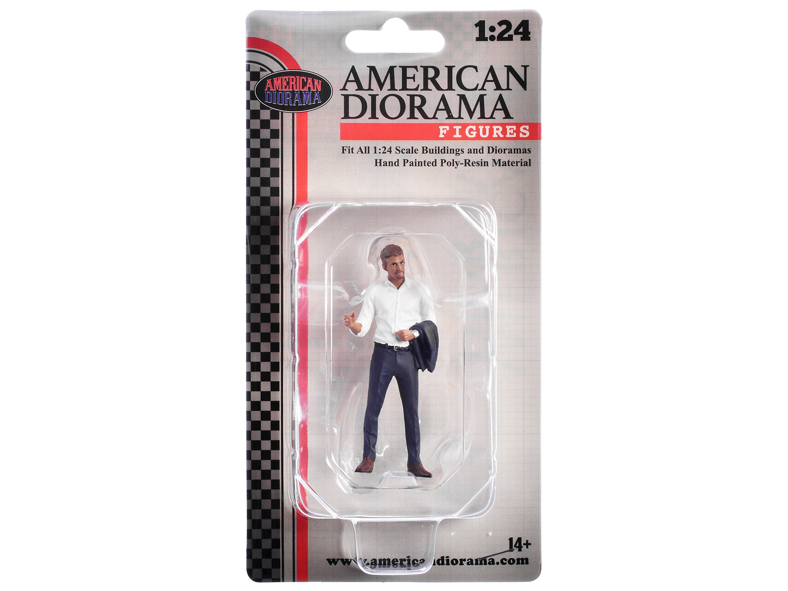 1/24 Scale Gentlemen's Club Figure - Highly Detailed Resin Model for Car Diorama & Display - Perfect for Model Train Layouts, Miniature Scenes & Collectors
