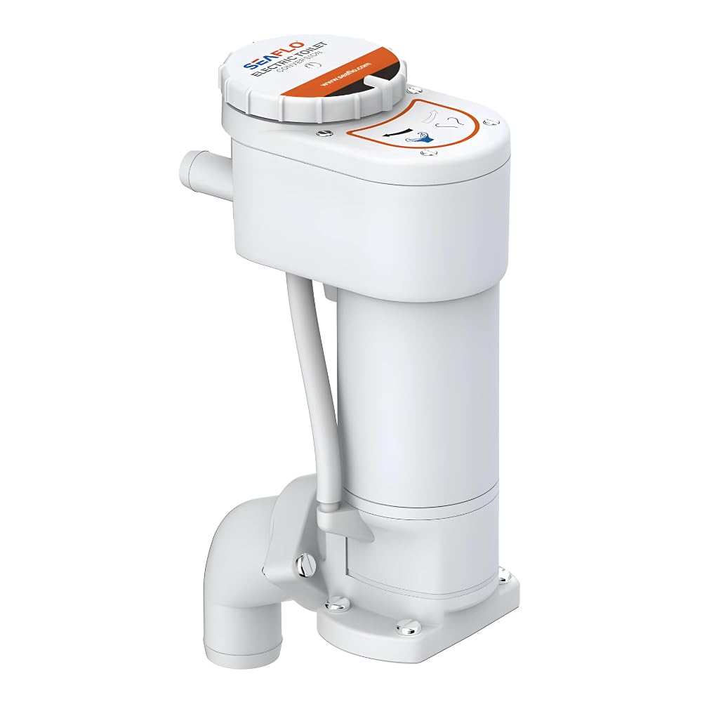 SEAFLO 24V Marine Toilet Conversion Kit - Manual to Electric Upgrade for Boats | Perfect for Sailboats, Yachts & Marine Sanitation Systems