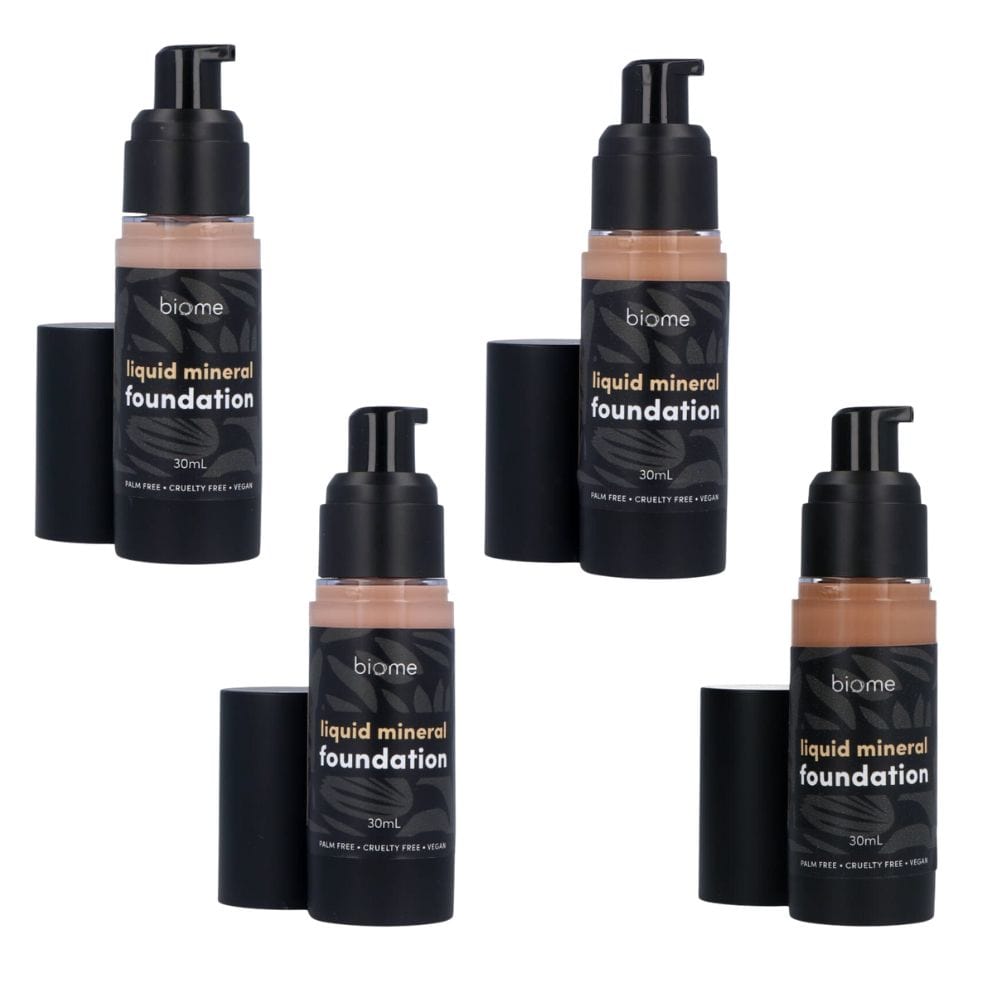 Biome Liquid Mineral Foundation 30ml - Natural Full Coverage Makeup for Flawless Skin | Perfect for Daily Wear & Special Occasions