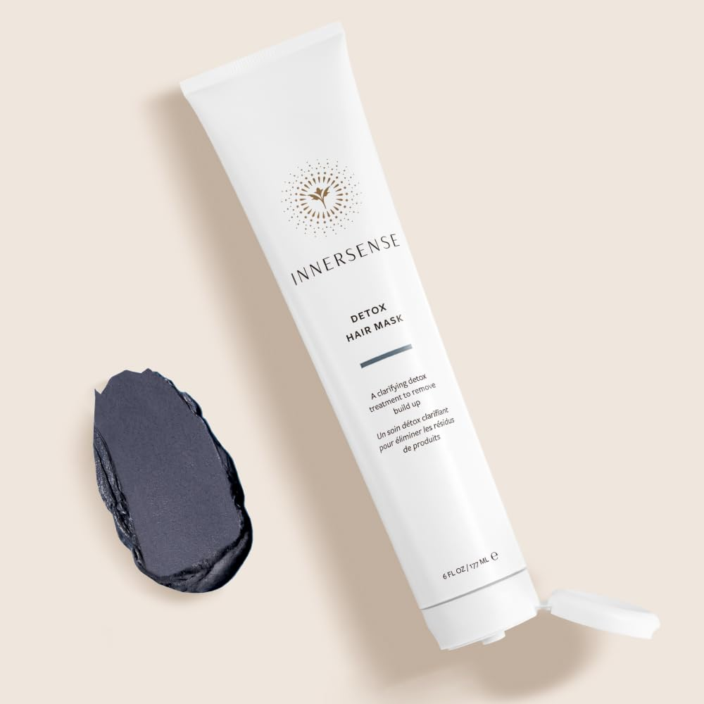 INNERSENSE Organic Beauty Detox Hair Mask - Deep Cleansing & Nourishing Treatment for Dry, Damaged Hair | Vegan & Cruelty-Free | Perfect for Post-Swim, Color-Treated & Styling Recovery