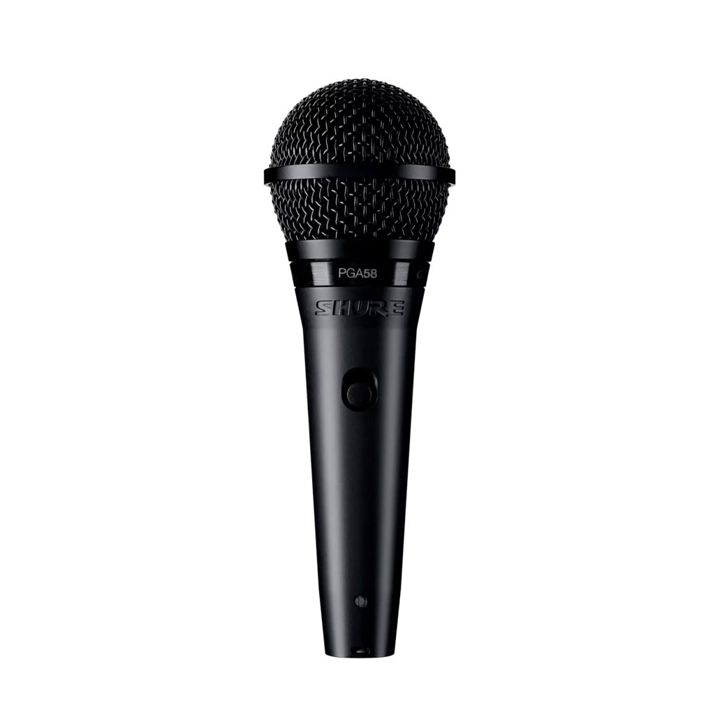 Shure PGA58 Cardioid Dynamic Vocal Microphone - Professional Studio & Live Performance Mic for Singers, Podcasters & Public Speakers - Perfect for Home Recording, Karaoke & Stage Performances