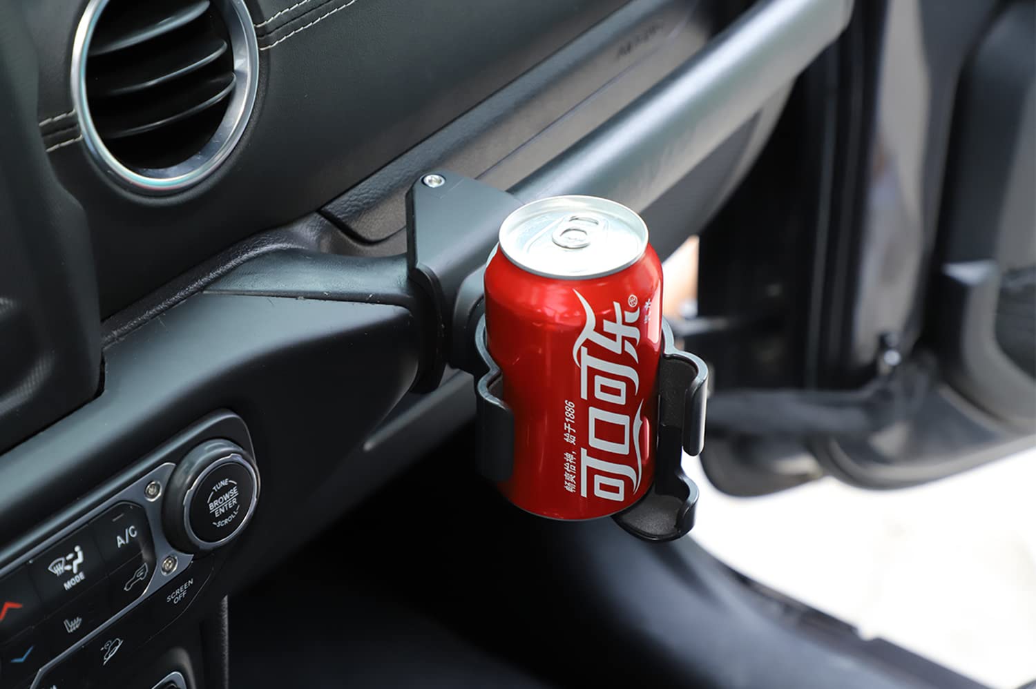 Jeep Wrangler JL (2018-2021) Center Console Phone Mount Holder - ABS Car Cup Holder Organizer for Navigation & Driving Convenience - Perfect for Off-Road Adventures & Daily Commutes