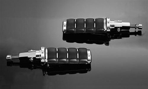 Highway Hawk HH-73-497 Footpeg Set with Studs & Bolts - Durable Motorcycle Footpegs for Harley, Honda, Yamaha - Perfect for Cruisers, Touring Bikes & Long Rides