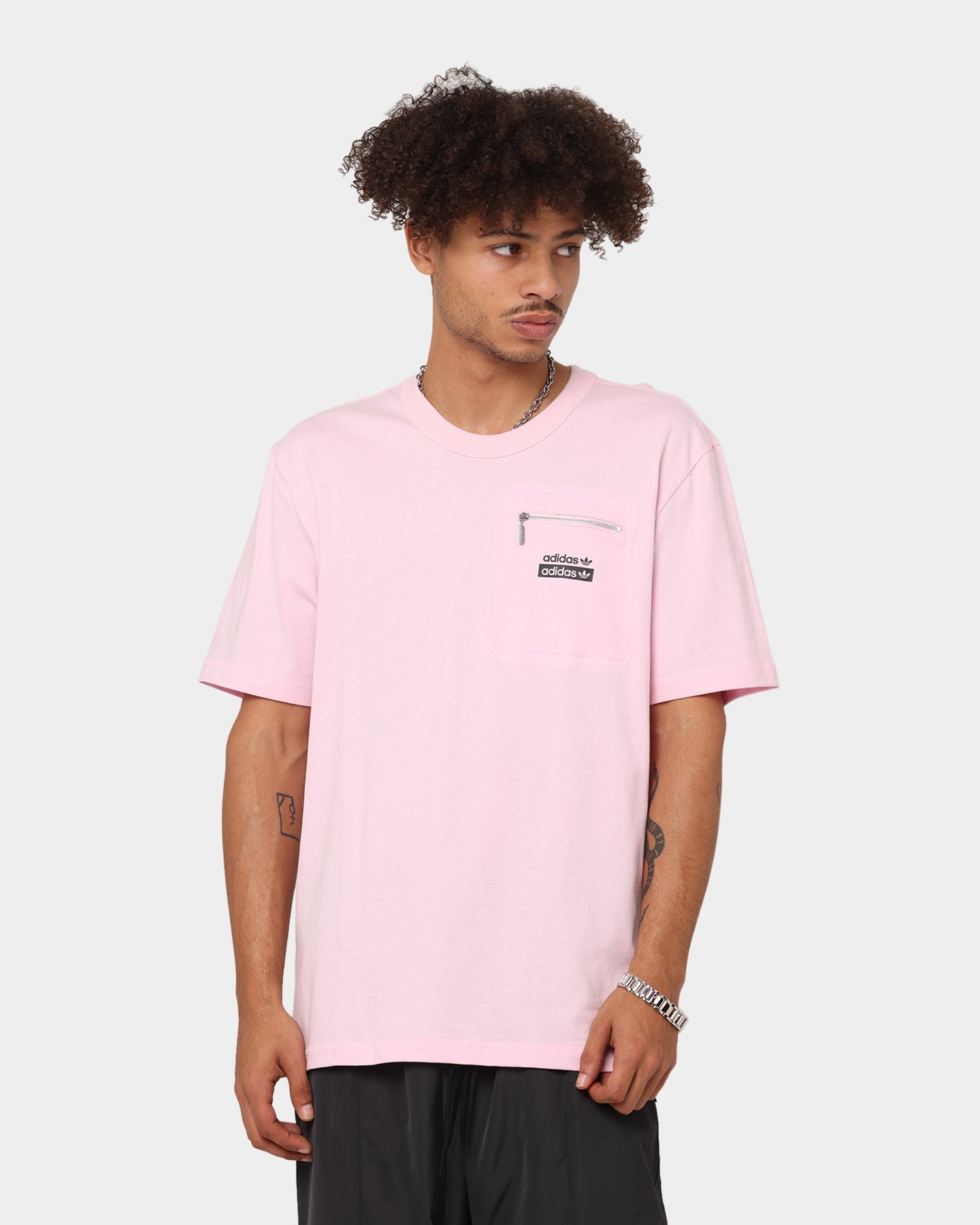Adidas R.Y.V Loose Fit T-Shirt for Men - Clear Pink Cotton Casual Tee | Gym, Streetwear & Everyday Outfits
