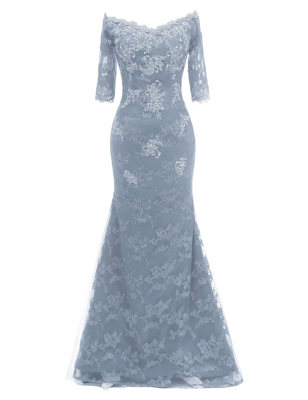 Elegant Long Sleeve Lace Mermaid Prom Dress for Women - Formal Evening Gown for Homecoming, Wedding Guest, and Black Tie Events