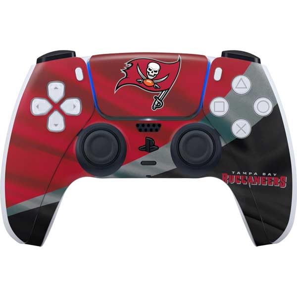 Officially Licensed NFL Tampa Bay Buccaneers PS5 Controller Skin | Custom Decal Sticker for Sony PlayStation 5 Gamepad | Durable Protection & Non-Slip Grip for Enhanced Gaming Experience
