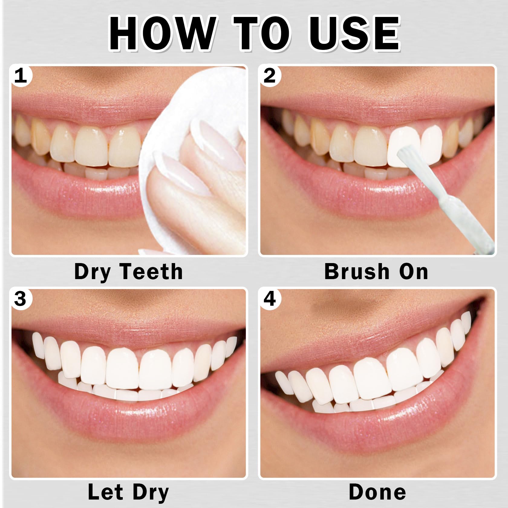 Black Tooth Paint for Halloween & Goth Makeup - Professional Temporary Black Teeth Cosmetic | Safe, Quick-Drying & Realistic Special Effects | Perfect for Costume Parties, Horror Events & Cosplay