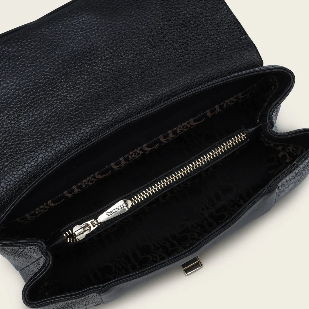 BOD1RRS Women's Casual Fashion Leather Shoulder Bag - Black Crossbody Purse for Everyday Use, Work & Travel