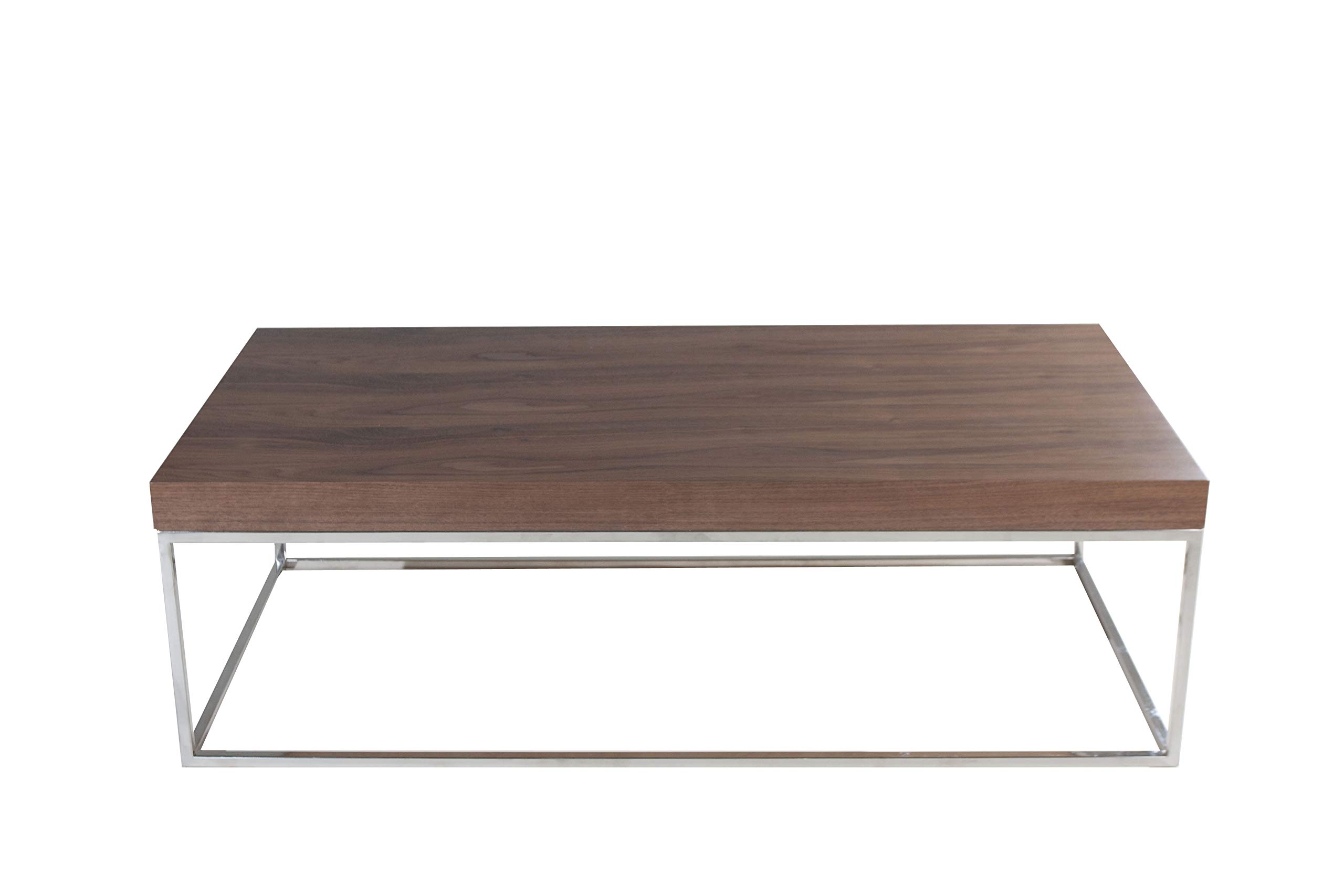 Fred Coffee Table, Brown - Modern Wooden Living Room Furniture for Small Spaces, Home Decor & Entertainment
