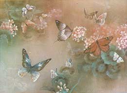 Lena Liu - Free Flight I - Rust Butterfly Art Print - Wall Decor for Living Room, Bedroom & Office - Unique Butterfly Painting for Home & Gifts