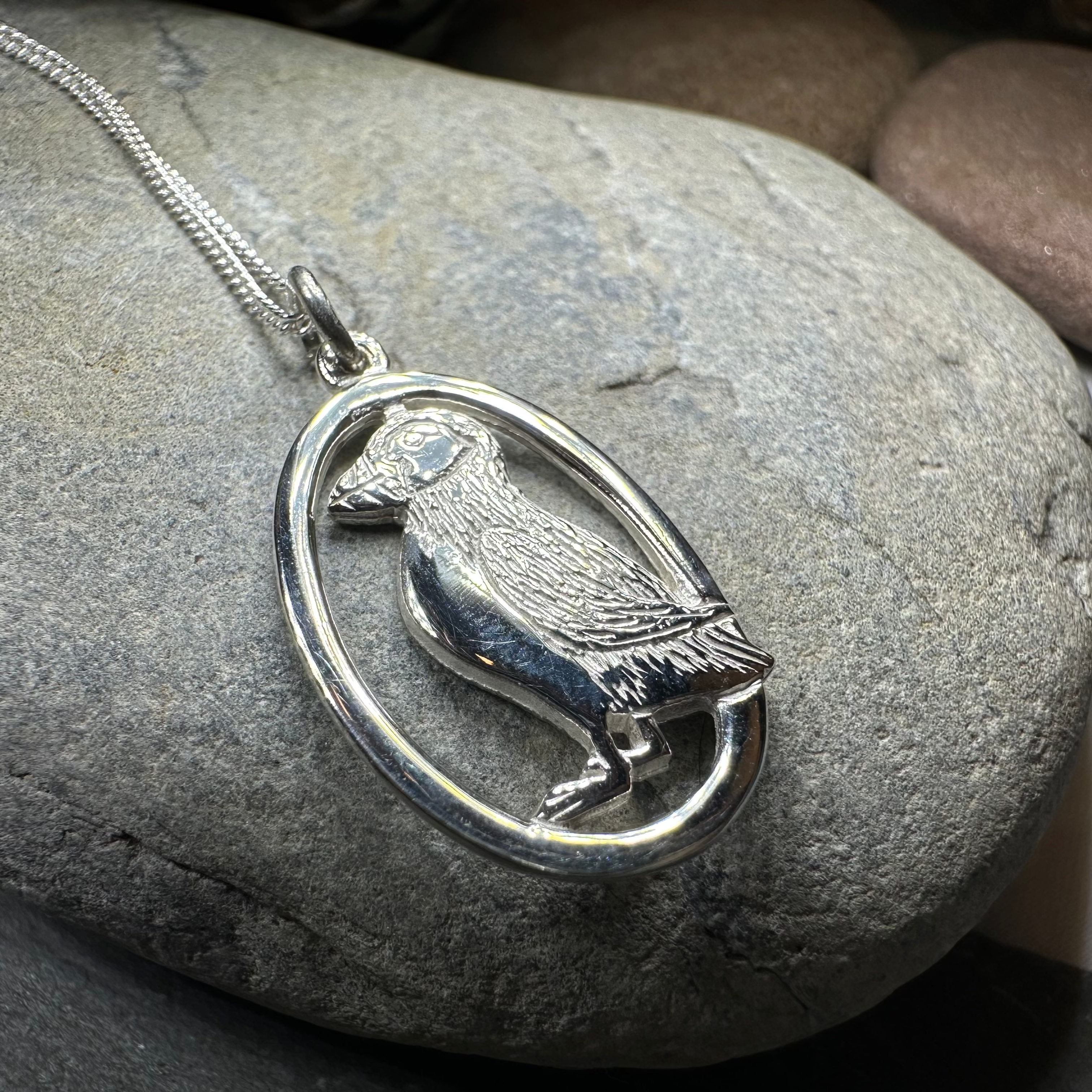 Buthaid Puffin Necklace - Elegant Handmade Bird Pendant Jewelry for Women - Perfect Gift for Nature Lovers, Birthday & Anniversary - Wear to Beach Vacations, Outdoor Adventures & Casual Outings