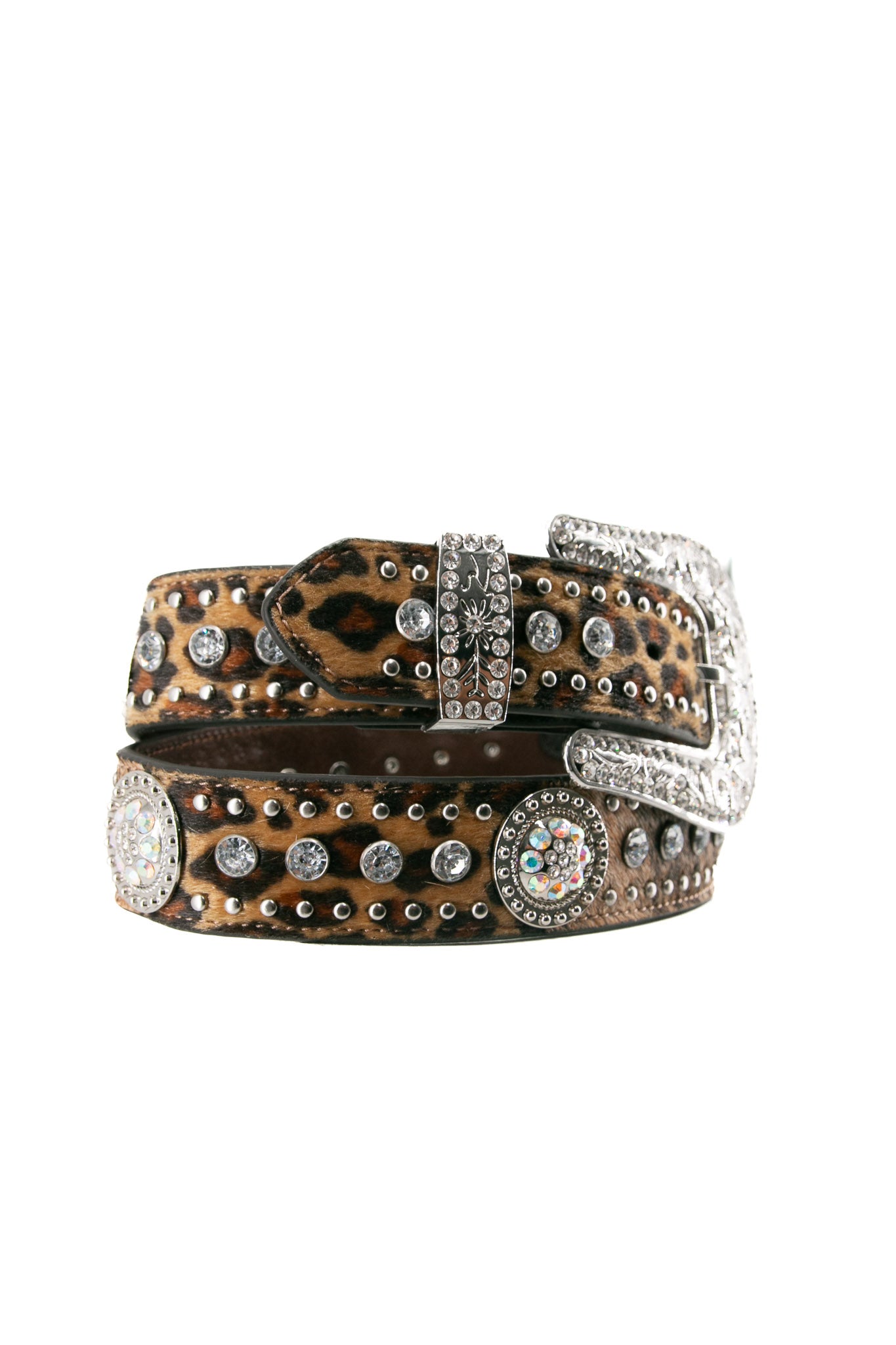 Authentic Nocona Cowhide & Leopard Print Cowgirl Belt for Women | Western Fashion Accessory | Perfect for Rodeo, Country Music Concerts & Everyday Wear