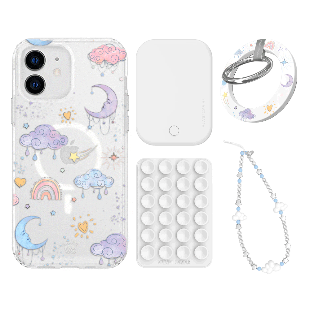Sweet Dreams Frosted iPhone Case with Grip - Cute & Protective Phone Cover for iPhone 13/14/15 - Perfect for Daily Use, Travel & Work