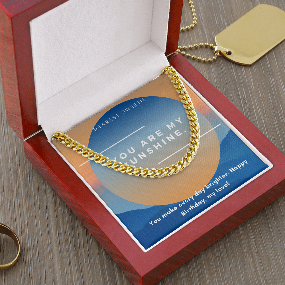 Stylish Men's Chain Necklace - Perfect Birthday Gift for Husband, Boyfriend, or Fiancé - Ideal for Anniversaries, Valentine's Day & Special Occasions