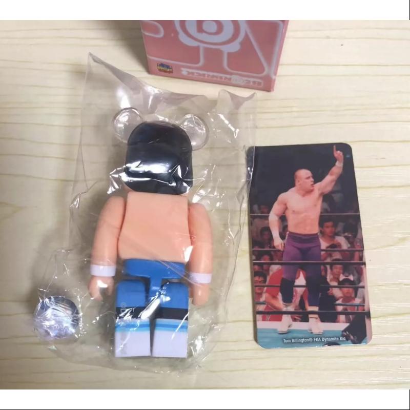 Bearbrick Series 45 ARTIST Dynamite Kid Wrestler 100% Collectible Vinyl Figure - Perfect for Anime Fans, Wrestling Enthusiasts & Home Decor Display