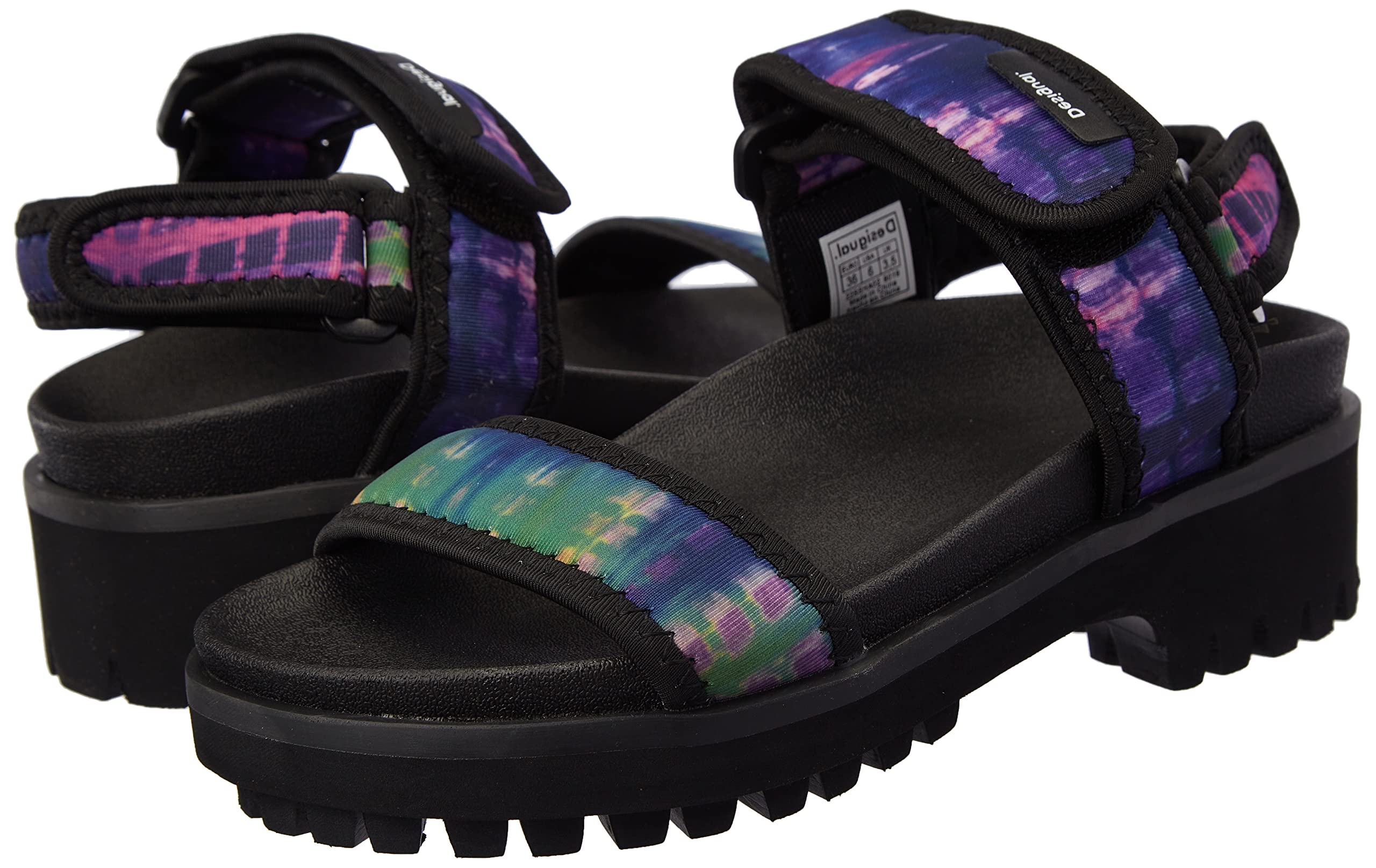 Desigual Women's Comfortable Beach Sandals - Lightweight Summer Flip Flops with Arch Support for Walking, Travel & Vacation | Perfect for Pool, Beach & Outdoor Activities