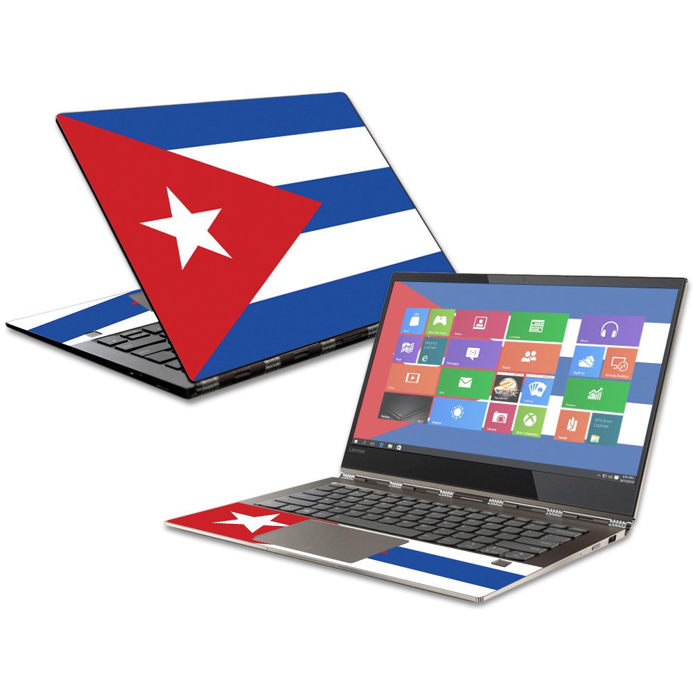 MightySkins Cuban Flag Vinyl Skin for Lenovo Yoga 920 - Protective Durable Decal Wrap Cover | Easy to Apply & Remove | Made in USA | Perfect for Laptop Protection & Patriotic Style