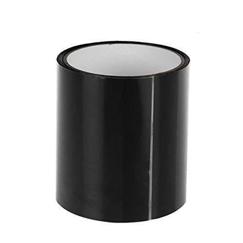 Shallwell Super Strong Fiber Waterproof Tape - Heavy Duty Leak Proof Seal Repair Tape, Self Adhesive Fix Tape for Pipes, Roofs & Plumbing (Black, 7.87 Inch) - Perfect for Home Repairs, Emergency Fixes & Waterproofing Projects