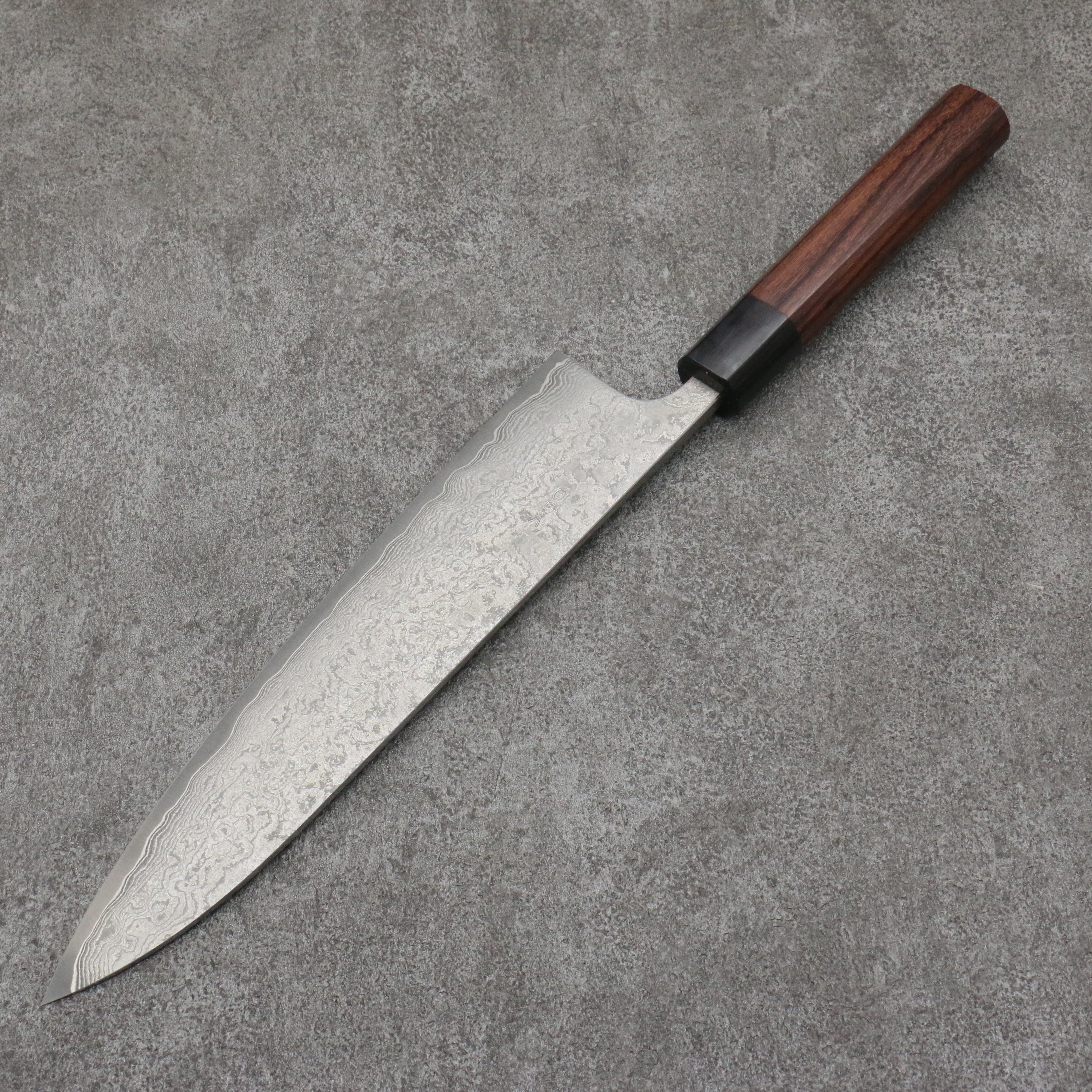 Premium Nao Yamamoto VG10 Black Damascus Gyuto Chef Knife 240mm - Japanese High Carbon Stainless Steel Blade with Shitan Handle - Perfect for Sushi, Meat Slicing & Professional Kitchen Use