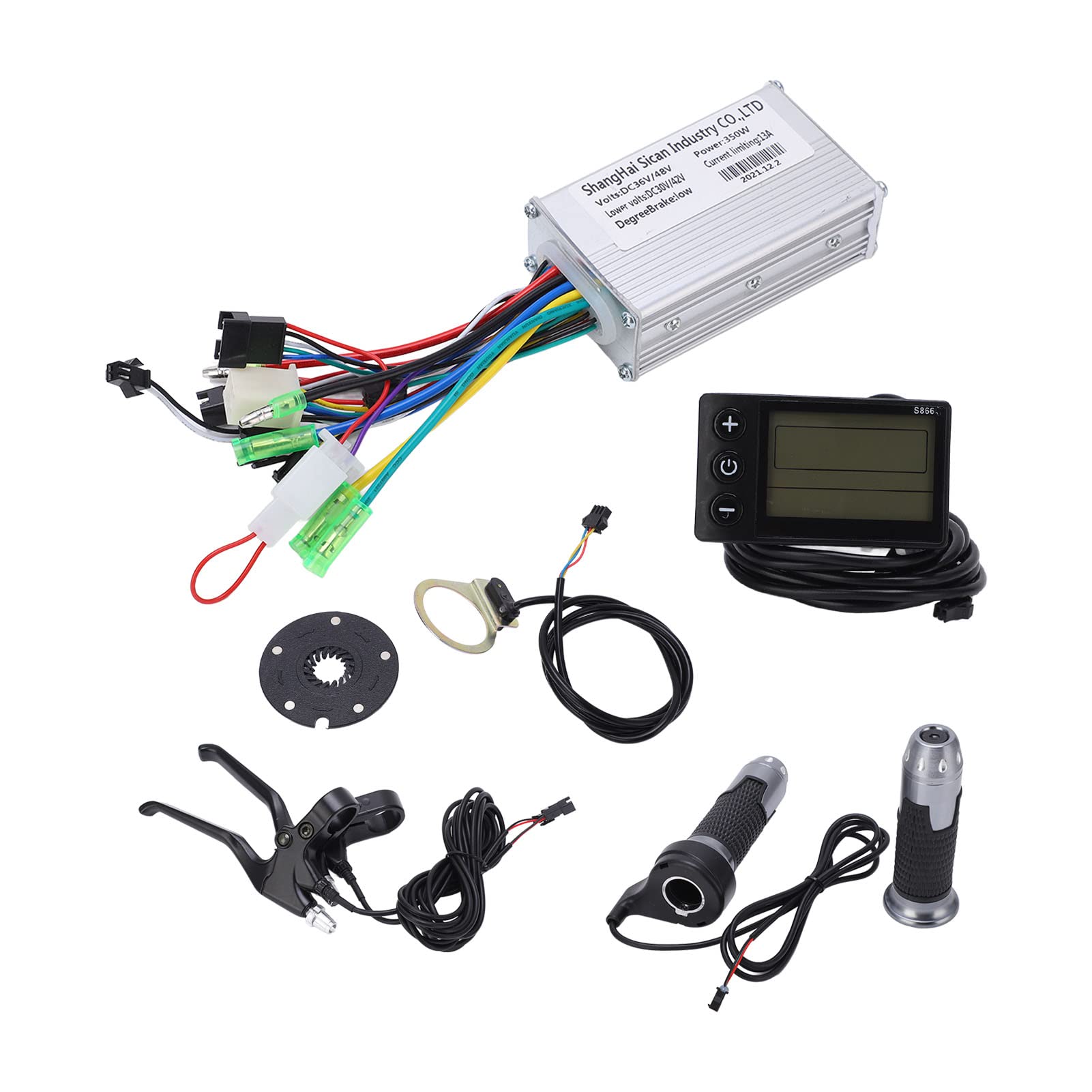 350W Brushless Motor Controller - Aluminum Alloy E-Bike & Scooter Speed Controller with LCD Display | Perfect for Electric Bicycle & Scooter Upgrades, DIY Projects & Vehicle Maintenance