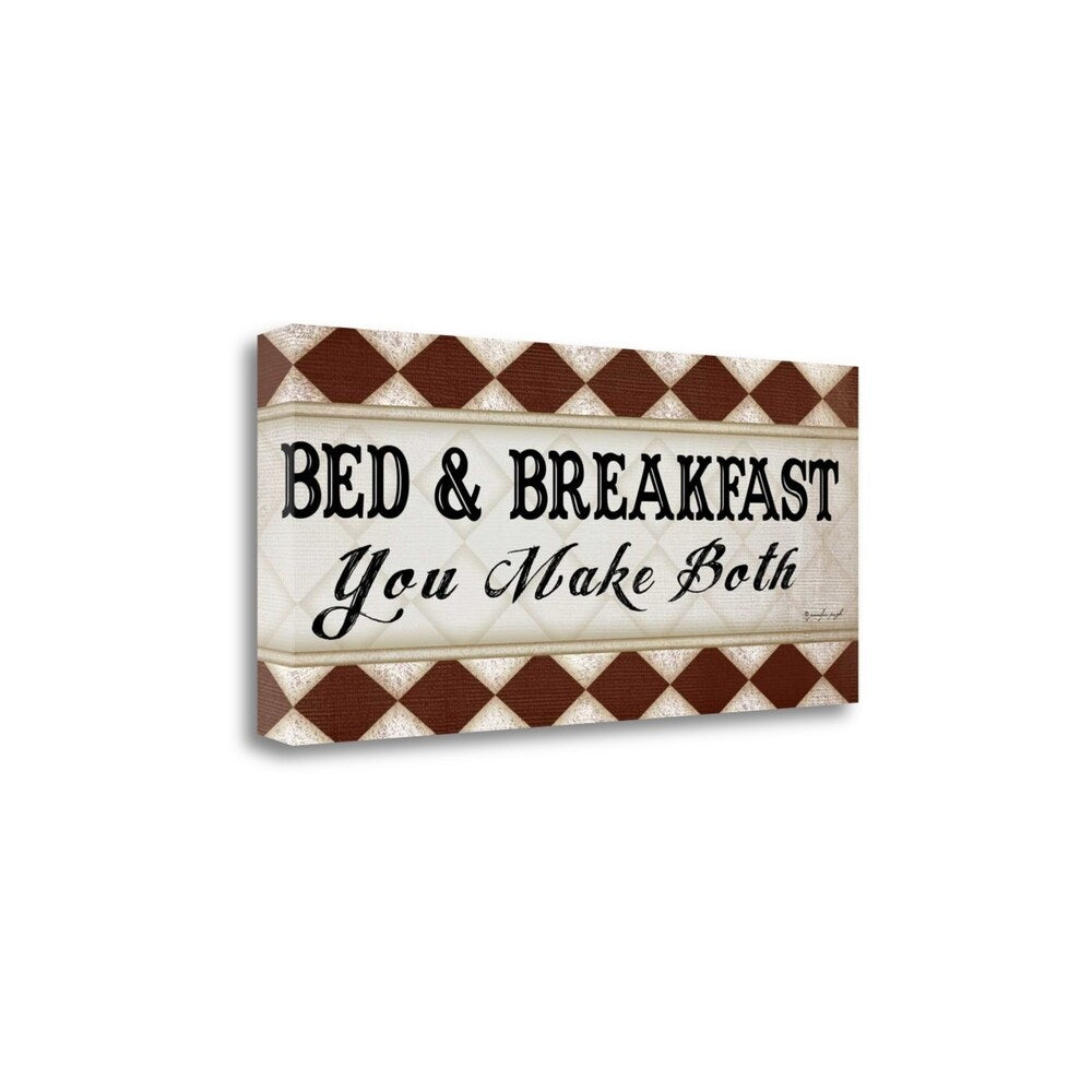 Bed And Breakfast By Jennifer Pugh - Fine Art Giclee Print on Gallery Wrap Canvas - Ready to Hang Wall Decor - Perfect for Living Room, Bedroom & Office