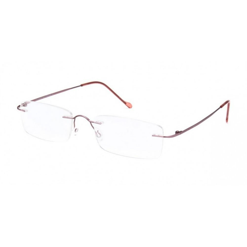 Blue Light Blocking Pink Rimless Computer Glasses - Anti Glare Coating for Eye Strain Relief - Perfect for Office Work, Gaming & Screen Time