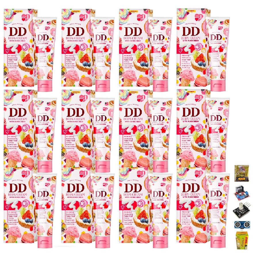 Jenny DD Body Cream - 100ml Moisturizing & Waterproof Lotion for Long Lasting Hydration & Smooth Skin | 12-Piece Set by Beautygoodshop | Perfect for Daily Skincare, Travel & Gifting [Free Beauty Gifts Included]