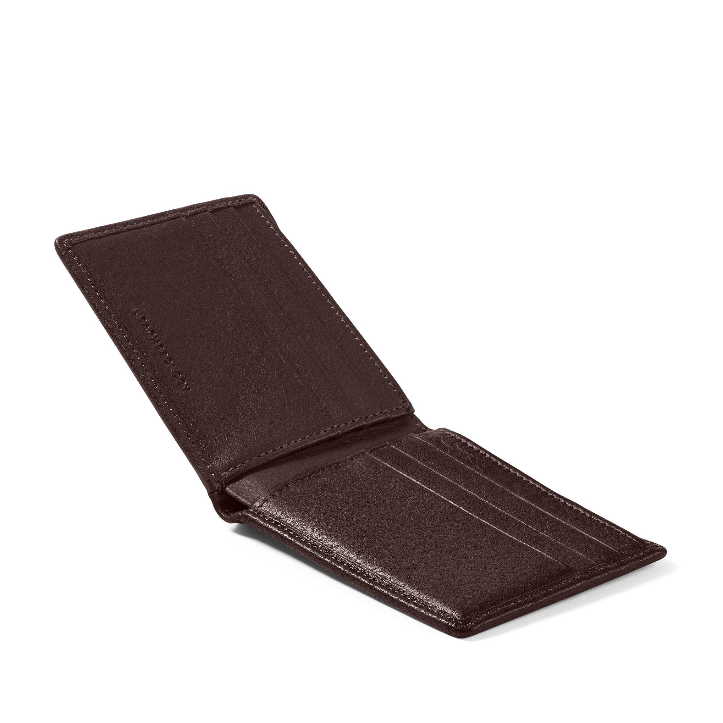 Slim Brown Bifold Wallet for Men - Genuine Leather RFID Blocking Minimalist Card Holder - Perfect for Everyday Use, Travel & Business