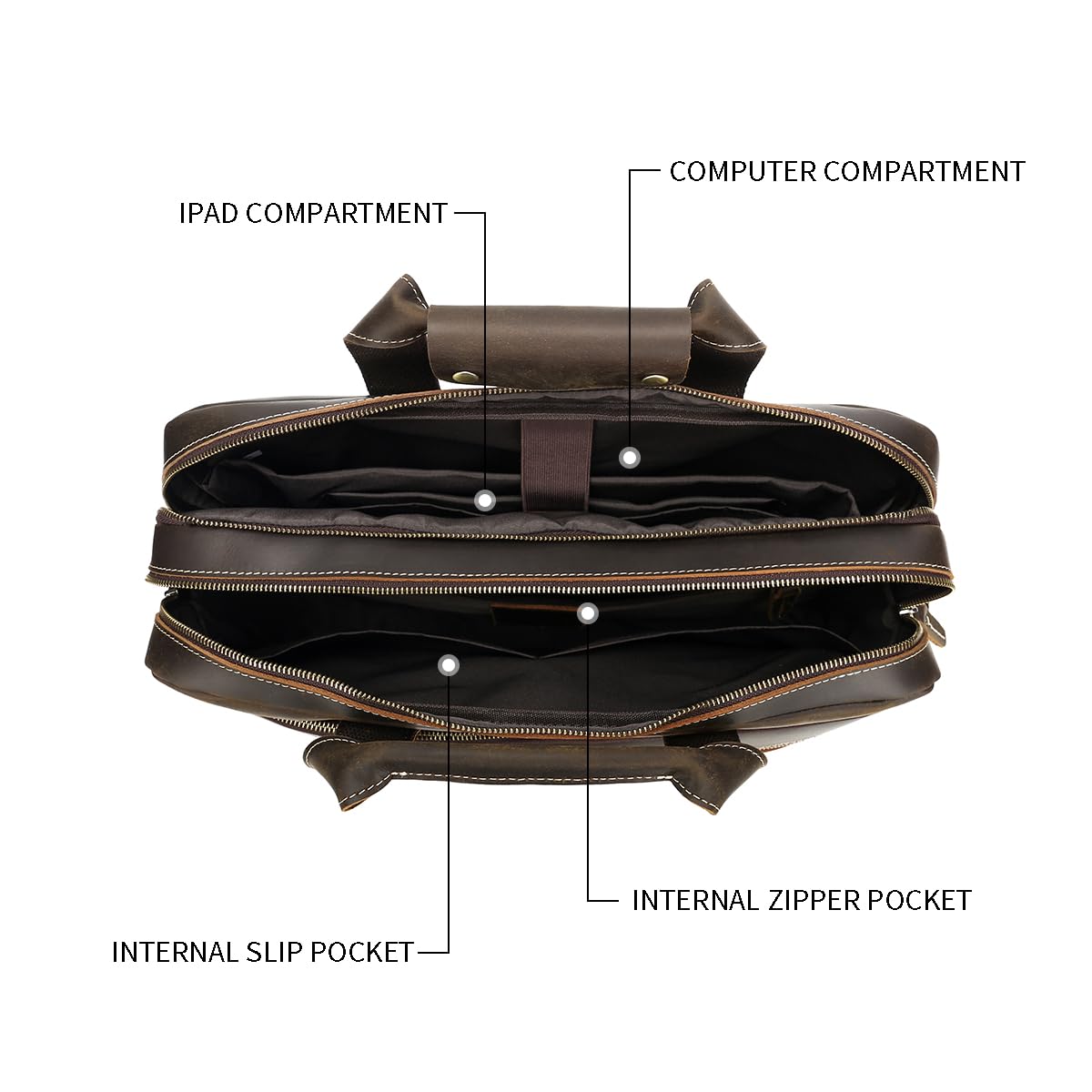 Premium Full Grain Leather 17.3