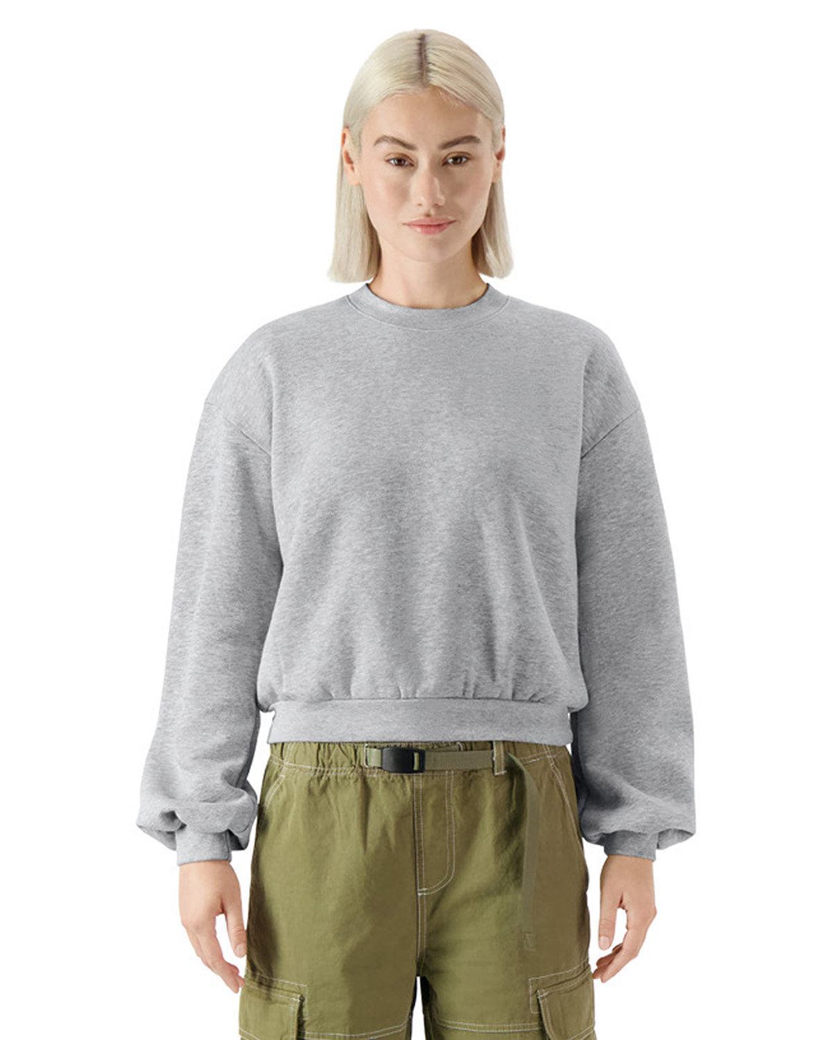 American Apparel RF494 Women's ReFlex Fleece Crewneck Sweatshirt - Soft & Comfortable Pullover for Casual Wear, Gym, and Outdoor Activities