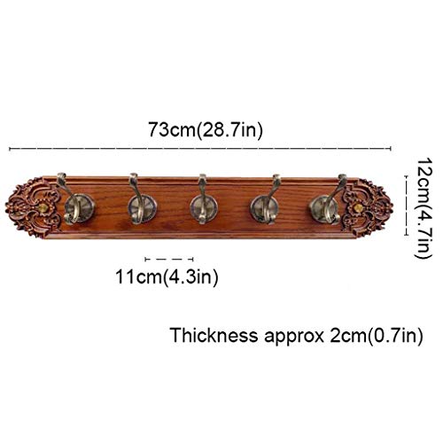 Light Luxury Wall-Mounted Coat Rack - European Style Entryway Hooks for Jackets, Hats & Bags | Space-Saving Durable Coat Hanger (Size B) for Hallway, Bedroom or Office Organization