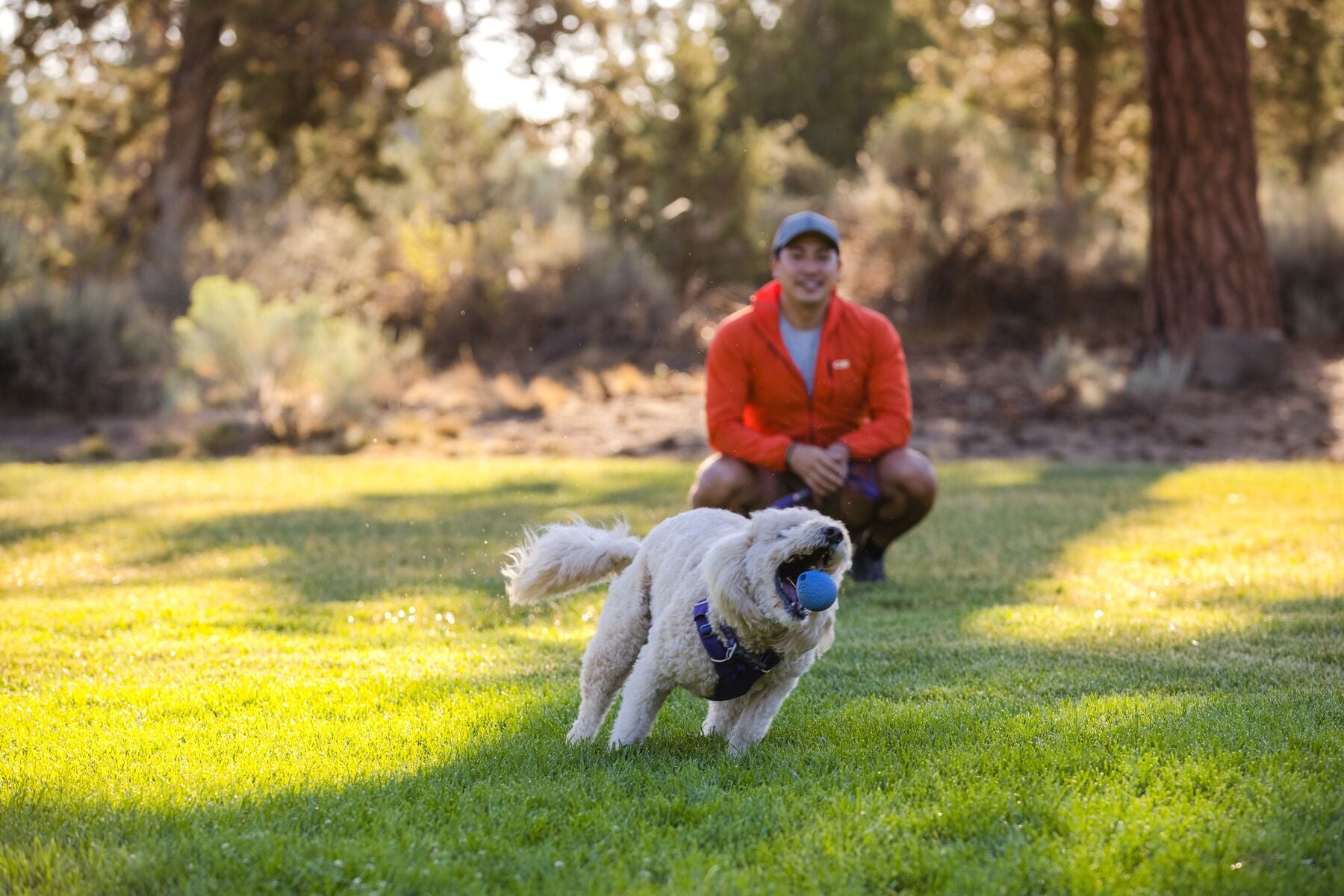 Ruffwear® Turnup® Fetch Ball for Dogs - Campfire Orange Durable Chew Toy for Outdoor Play, Training & Water Fun
