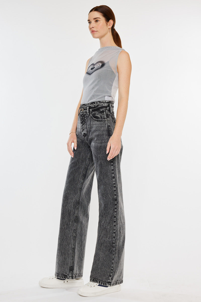 Raila Ultra High Rise 90's Flare Jeans for Women - Vintage Retro Denim Pants with Stretch - Perfect for Casual Outfits, Date Nights & 70s Style Looks