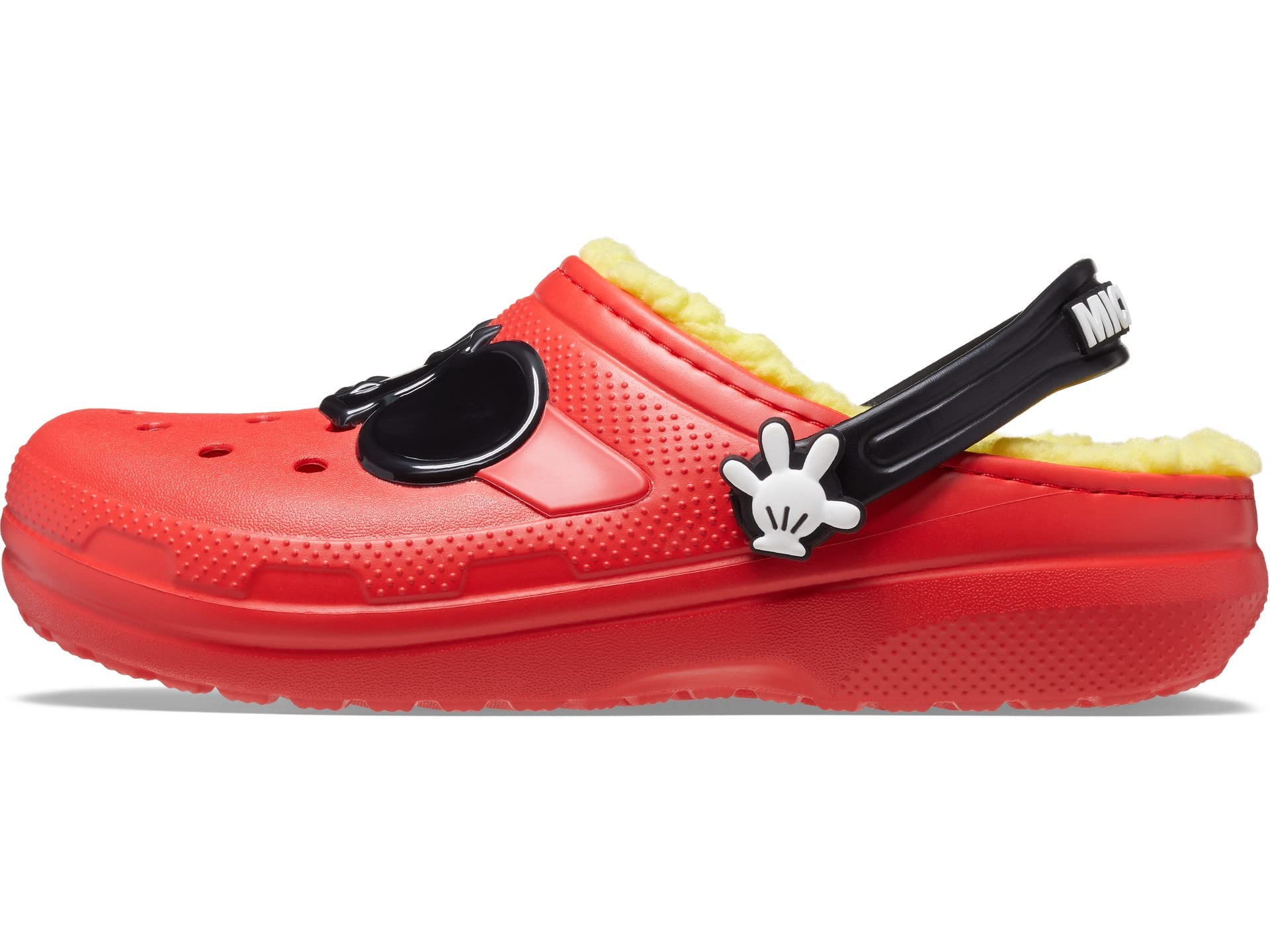 Crocs Unisex-Child Classic Lined Disney Clogs | Mickey and Minnie Mouse Shoes and Slippers for Kids | Warm Winter Indoor/Outdoor Footwear for Boys & Girls