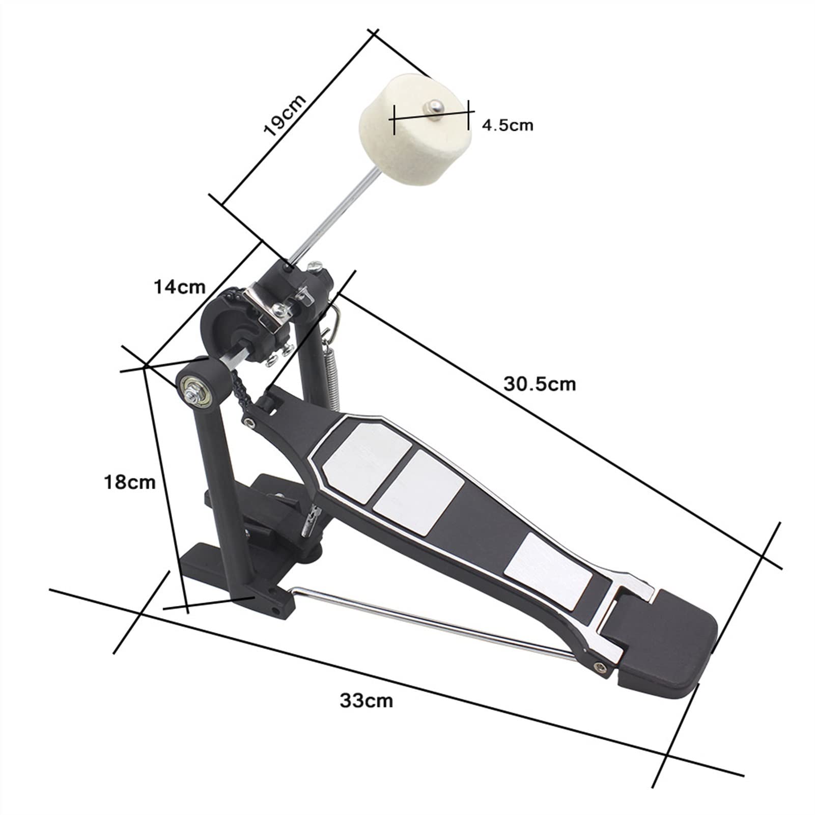 Best Bass Drum Pedal Beater for Drum Kits - Heavy Duty Percussion Instrument Part - Perfect for Live Performances & Studio Recordings