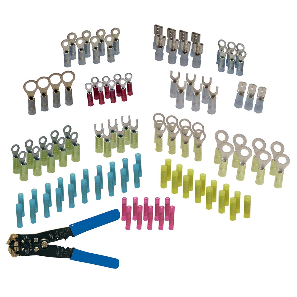 Ancor 121-Piece Premium Marine Electrical Connector Kit with Crimp Tool (31837) - Ideal for Boat Wiring, Automotive Repairs, and DIY Electrical Projects