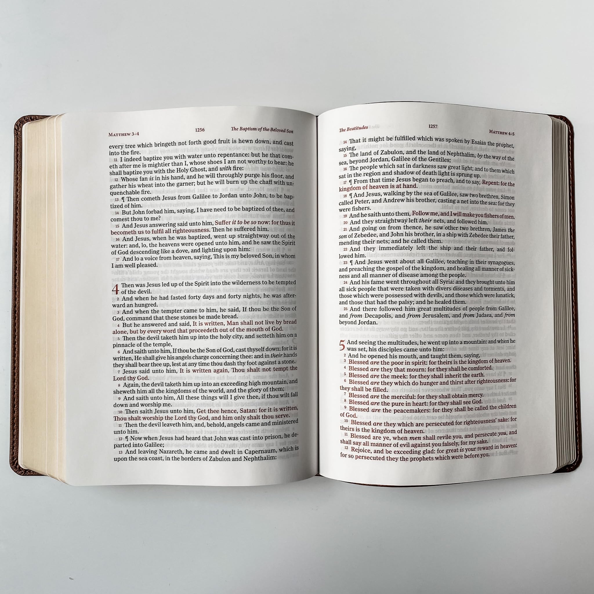KJV Wide Margin Large Print Bible - Personalized Red Letter Edition for Gifting & Study
