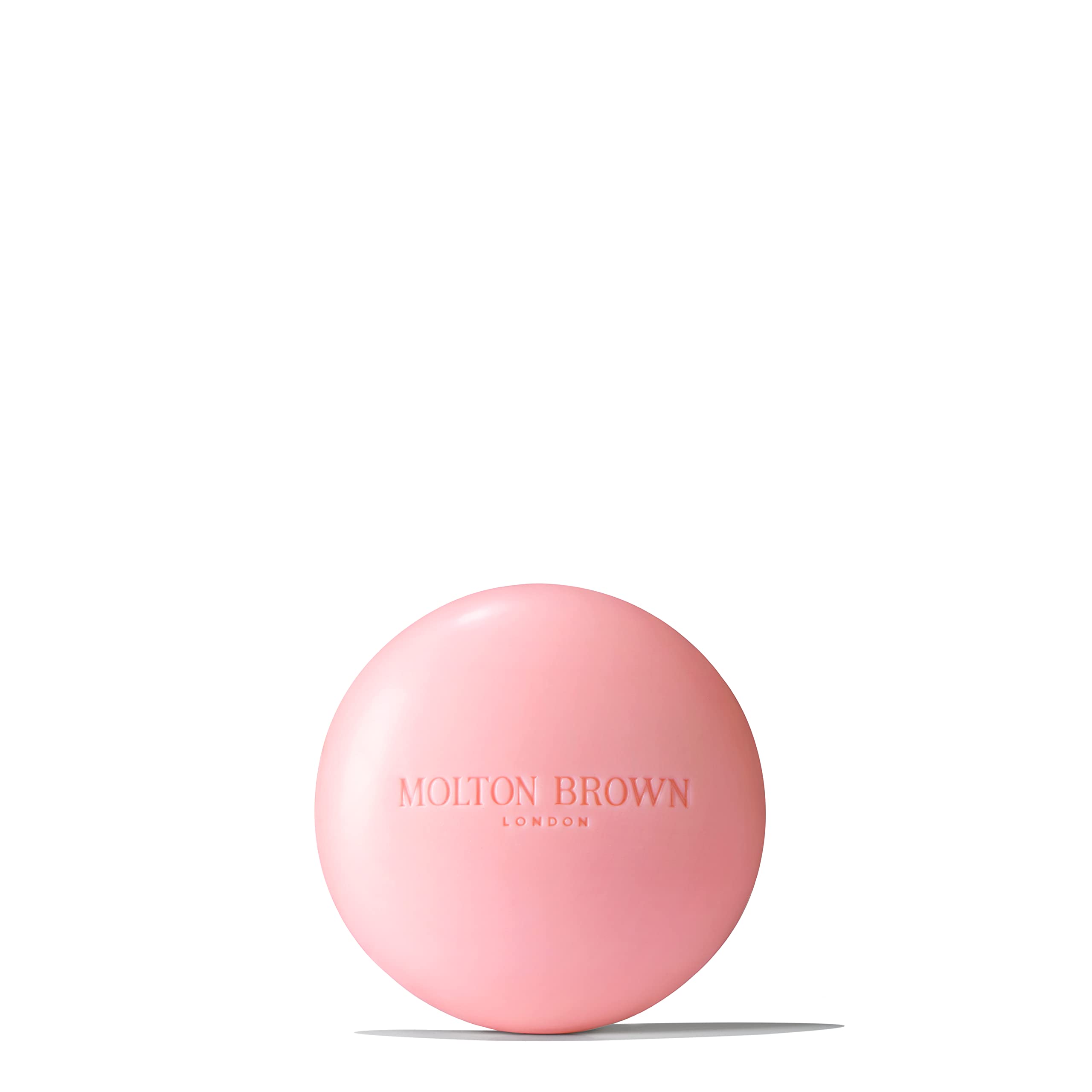 Molton Brown Delicious Rhubarb & Rose Perfumed Soap 150g - Luxury Scented Bar Soap for Bath & Shower, Gift Set for Women & Men
