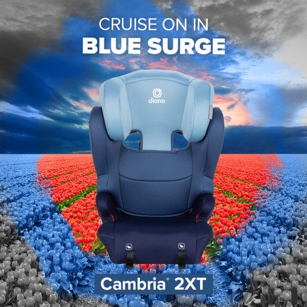 Diono Cambria 2XT 2-in-1 Convertible Booster Car Seat - High Back to Backless XL for Big Kids | Safe Travel for School & Road Trips