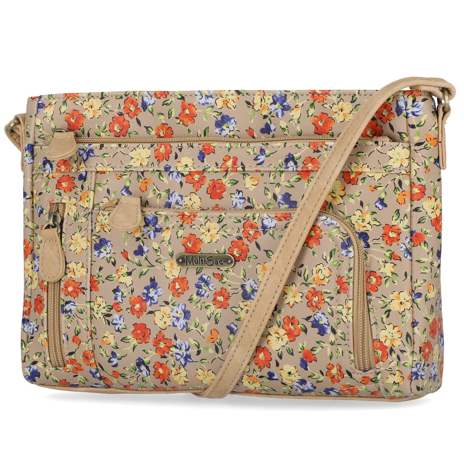 Stylish MultiSac Summerville East West Crossbody Bag for Women - Fashionable Leather Shoulder Purse with Adjustable Strap, Perfect for Travel, Work & Everyday Use