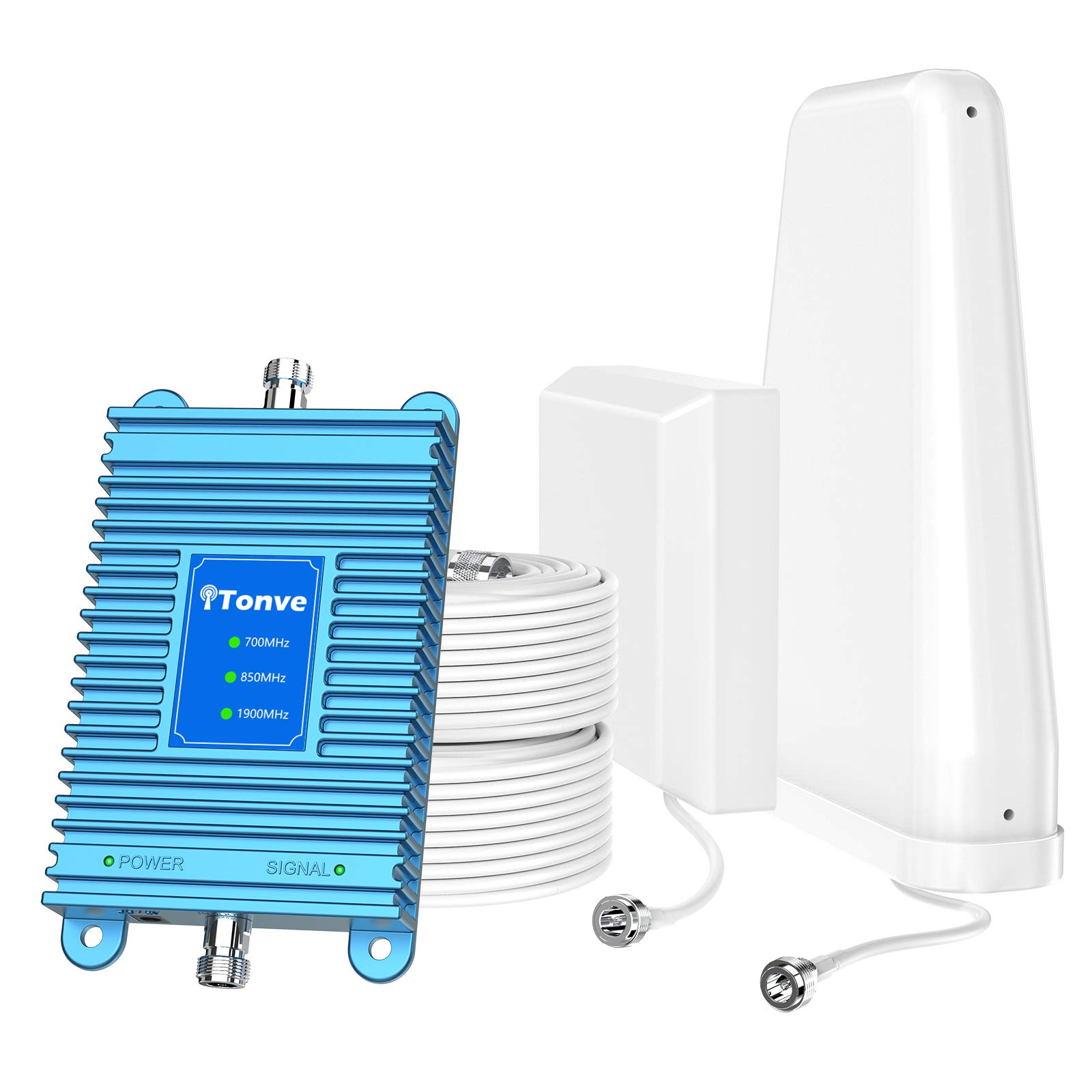 5G 4G 3G 2G Cell Phone Signal Booster for Home & Office - 700/850/1900MHz Band 2/5/13 Repeater Amplifier | Enhance Data Speed & Call Quality | Perfect for Rural Areas, Basements & Large Buildings