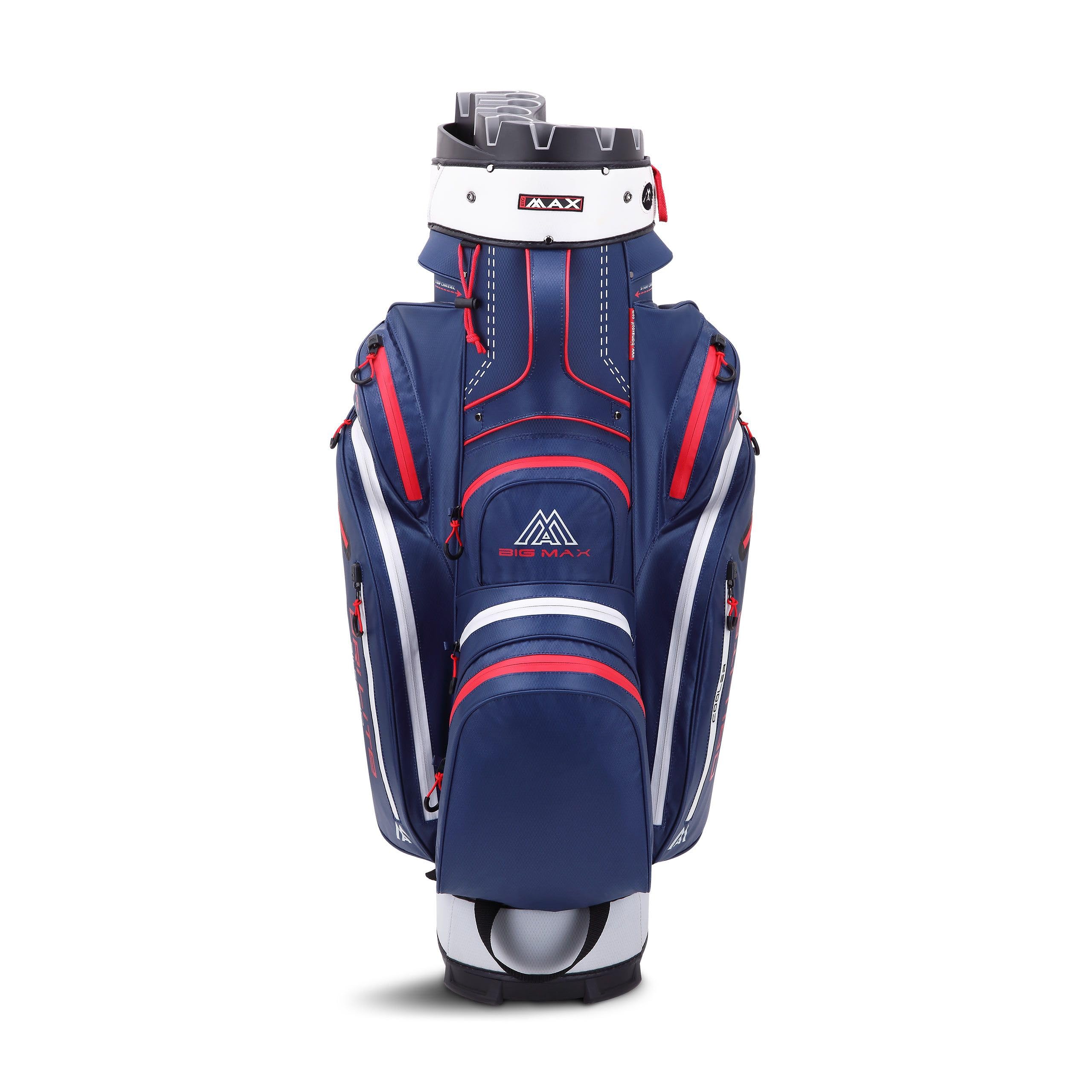 Big Max Dri Lite Silencio 2 - Waterproof Golf Cart Bag with 14-Way Club Divider, Waterproof Zipper Pockets & Built-In Cooler | Premium Golf Accessories for Tournaments & Practice Rounds