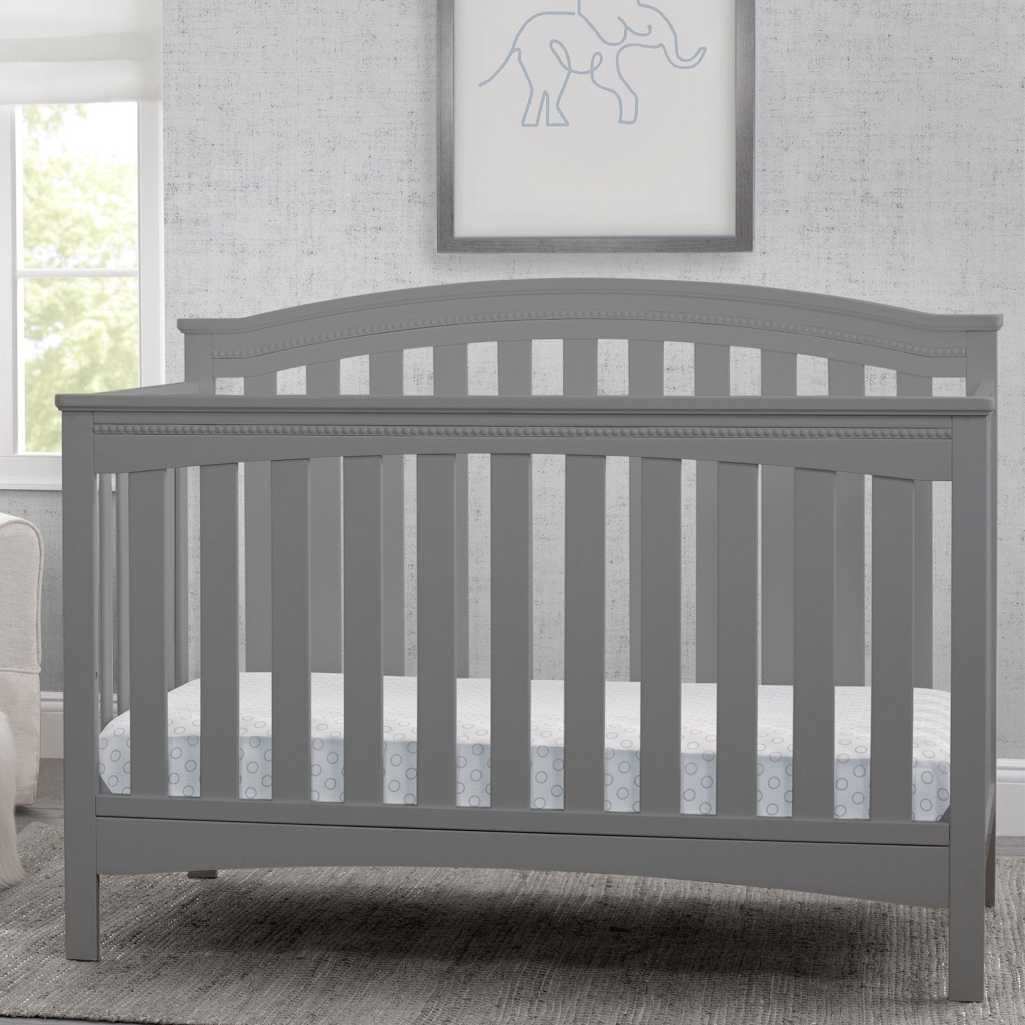 Waverly 6-in-1 Convertible Baby Crib - Toddler Bed, Daybed & Full-Size Bed - Safe Nursery Furniture for Newborns to Teens - Perfect for Baby Rooms & Kids Bedrooms