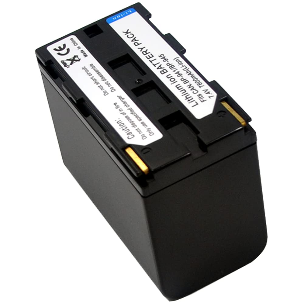 Replacement Camcorder Battery for Canon BP-970 BP-911 BP-911K BP-914 BP-915 BP-924 BP-927 BP-930 BP-930E BP-930R BP-941 BP-945 BP-950 BP-950G BP-955 BP-970G BP-975 - High Capacity Digital Video Camera Battery - Perfect for Travel Vlogging, Wedding Filming & Outdoor Shooting