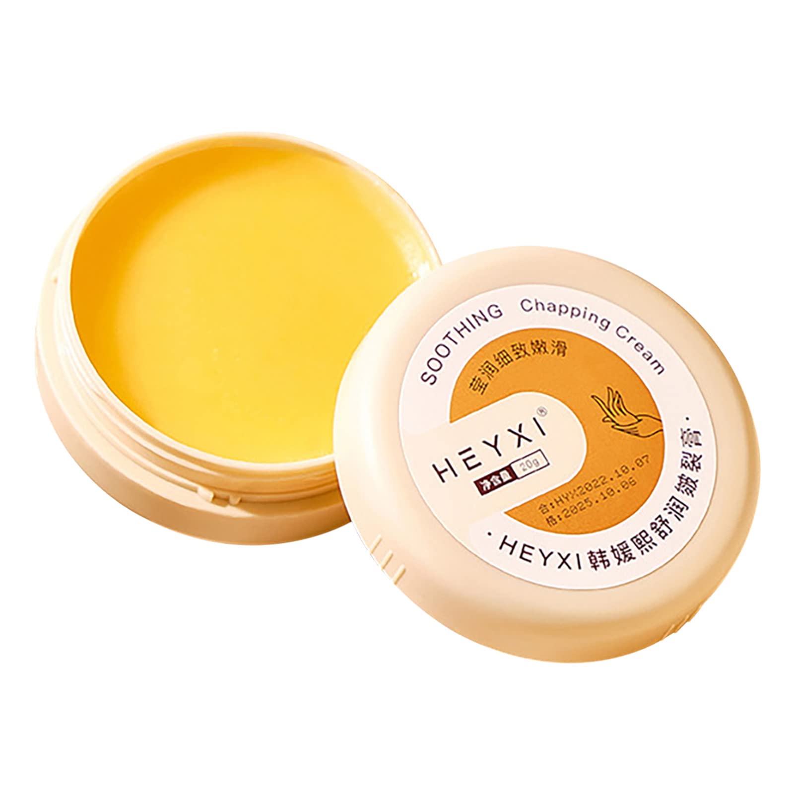Deep Moisturizing Winter Cracked Skin Repair Cream - Anti Crack Hand & Foot Cream for Dry Heels & Legs - Intensive Hydration Treatment for Rough, Dry Skin - Daily Foot Care Solution for Soft, Healthy Feet - Perfect for Winter Skin Protection & Nighttime Foot Care (Yellow)