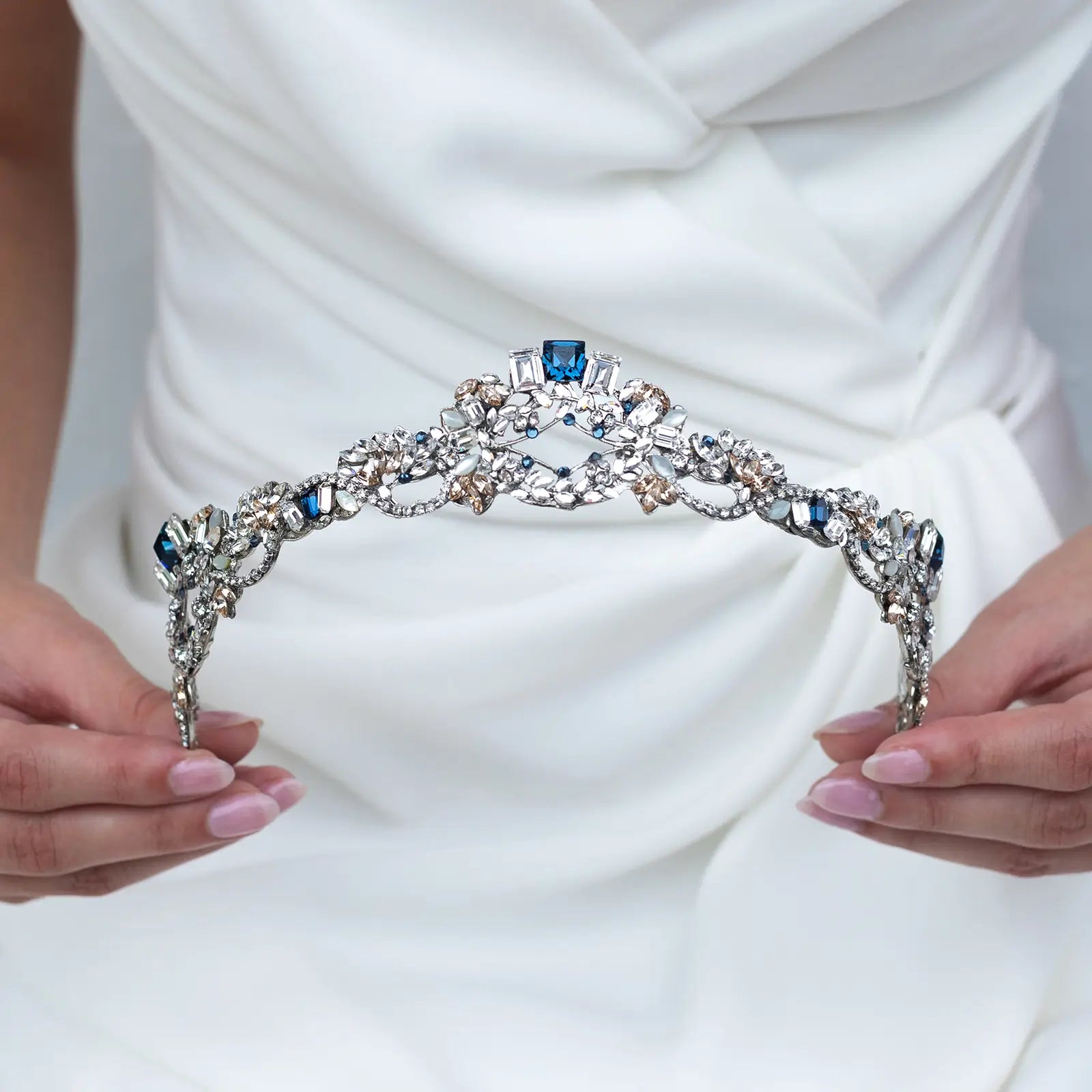 BRILLIANCE CROWN - Elegant Rhinestone Tiara Headband for Women | Perfect for Weddings, Prom, Pageants & Special Occasions