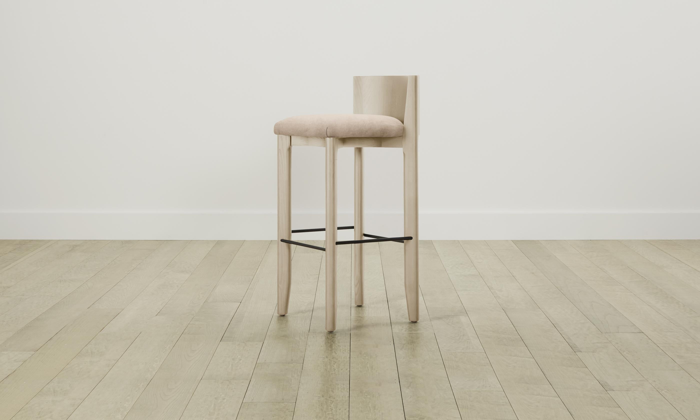 Premium Velvet Bar Stool - The Delancey Counter Stool in Dusty Rose | Modern Kitchen & Dining Room Seating for Home Bars & Breakfast Nooks
